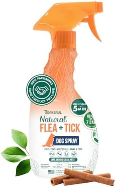 Tropiclean Flea and Tick Spray for Dogs &amp; Bedding