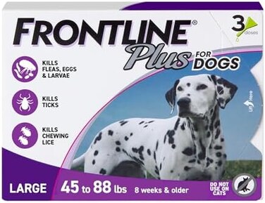 Frontline Plus Flea and Tick Treatment for Dogs