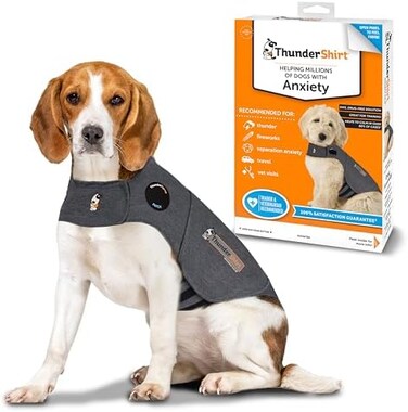 ThunderShirt Classic Dog Anxiety Jacket, Heather Gray, Medium