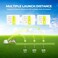ALL FOR PAWS Interactive Dog Automatic Ball Launcher, Mini Version, Tennis Ball Throwing Machine for Small and Medium Size Dogs, 3 Balls Included
