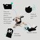Zoo Snoods Bull Dog Costume (Medium) - Warm No Flap Ear Wrap Hood for Pets, Dog Outfit with Horns for Winters, Halloween, Christmas &amp; New Year, Soft Yarn Ear Covers