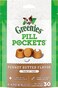 Greenies 4 Pack Of Peanut Butter Flavor Pill Pockets for Dogs, Approximately 30 Pockets Per Pack