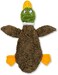 Best Pet Supplies 2-in-1 Fun Skin Stuffless Dog Squeaky Toy by - Wild Duck, Large