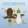 Best Pet Supplies 2-in-1 Fun Skin Stuffless Dog Squeaky Toy by - Wild Duck, Large