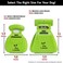 DogBuddy Pooper Scooper, Portable Dog Poop Scooper, Sanitary Dog Waste Pick Up, Heavy Duty Dog Waste Cleaner with Bag Dispenser, Dog Leash Clip and Pooper Scooper Bags Included (Large, Kiwi)