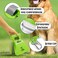 DogBuddy Pooper Scooper, Portable Dog Poop Scooper, Sanitary Dog Waste Pick Up, Heavy Duty Dog Waste Cleaner with Bag Dispenser, Dog Leash Clip and Pooper Scooper Bags Included (Large, Kiwi)