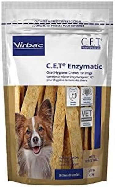 Virbac C. E. T. Enzymatic Oral Hygiene Chews, Small Dog, 30 Co