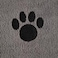 Bone Dry Pet Grooming Towel Collection Absorbent Microfiber X-Large, 41x23.5", Embroidered Gray