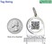 Pet Dwelling Smart Touch QR Code/NFC ID Tag Links to Free Online Profile w/Scanned GPS Location Stamp