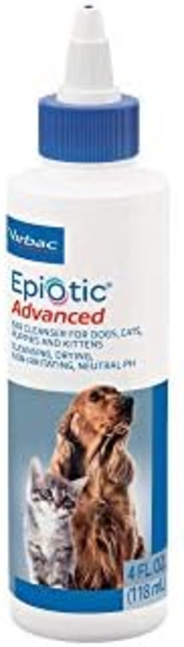 Virbac Epi-Optic Advanced Ear Cleanser For Dogs and Cats (All Sizes) White 4 oz