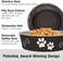 Loving Pets Stainless Steel Bella Dog Bowl Non-Slip Dishwasher Safe &amp; Bacteria Resistant Metallic Pet Dish - Espresso - X-Large (1.8 Litre)