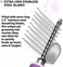 POODLIE Pet Dematting Fur Rake Comb Brush Tool Dog Rake Brush - Dog Brush for Goldendoodle &amp; Cat Comb with Long 2.5&rdquo; Steel Safety Blades Metal Dog Comb for Detangling Matted or Knotted Undercoat Hair