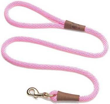 Mendota Pet Mendota Dog Products 3/8-Inch by 6-Feet Snap Leash, Small, Hot Pink