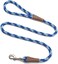 Mendota Pet Mendota Dog Products 3/8-Inch by 6-Feet Snap Leash, Small, Diamond Sapphire Sky Blue/Royal Blue