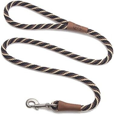 Mendota Pet Mendota Dog Products Snap Leash, 1/2-Inch by 6-Feet, Twist Mocha