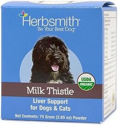 Herbsmith, Inc. Herbsmith Milk Thistle Herbal Supplement For Dogs And Cats, 75gm Powder