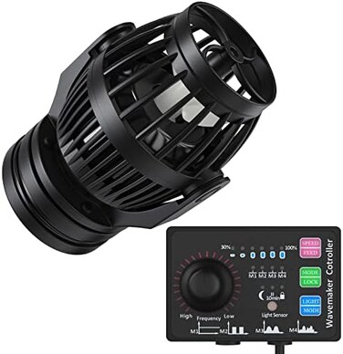 يونيكلف صانع موجات قابل للتحكم 3400 جالون في الساعة مع وحدة تحكم W-40 وحامل مغناطيسي لحوض السمك في المياه العذبة البحرية