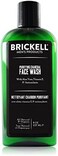 Brickell Men's Products Purifying Charcoal Face Wash for Men, Natural and Organic Daily Facial Cleanser, 8 Ounce, Scented