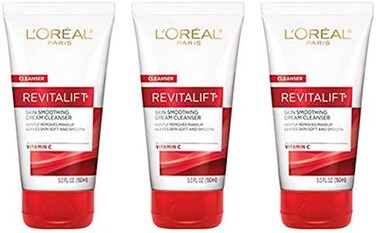 L&rsquo;Oreal Paris L&rsquo;Or&eacute;al Paris Revitalift Radiant Smoothing Cream Cleanser by LOreal for Unisex - 5 oz Cleanser (Pack of 3)