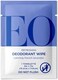 EO Natural Deodorant Wipes, 6 Wipes (Pack of 12), French Lavender, Organic Plant-Based with Pure Essential Oils