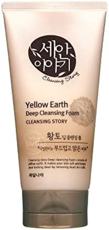 Kwailnara WELCOS KWAILNARA Cleansing Story Natural Facial Deep Foam Cleansing (Yellow Clay)