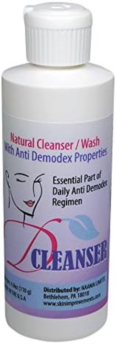 OVANTE Demodex Cleansing EyeLids Lash, Face Wash With Tea Tree Oil (TTO) For Humans With Itchy Flaky Eyelid, Natural Solution for Demodex Mite - 4.0 oz