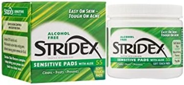 Stridex Daily Care Acne Pads With Aloe Sensitive Skin Ct