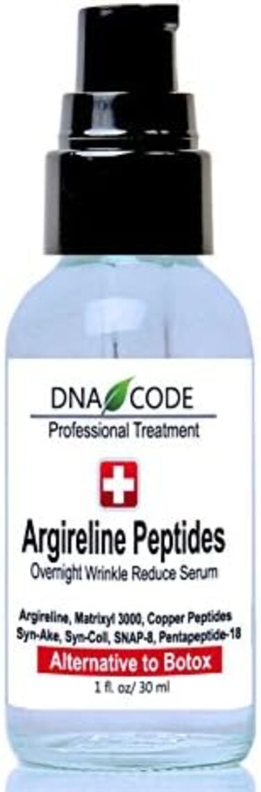 DNA CODE Skin Care Magic Night Serum - No Needle Alternative, 100% Hyaluronic Acid, Peptides, Argan Oil, Vitamin E