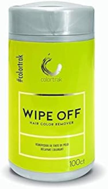 Colortrak Gentle Hair Color Remover Wipes, Moist, Non-irritating Towelettes, Formulated with Aloe, Easily Remove Hair Color Stains from Skin, Convenient Canister, 100 Wipes
