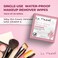 La Fresh Travel Lite Makeup Remover Cleansing Travel Wipes - Natural &amp; Biodegradable Wipes, for Waterproof Makeup, Vitamin E - Individually Sealed Packets (50 Count)