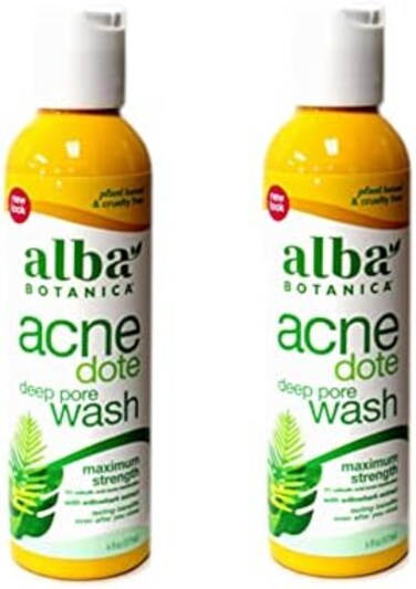 Alba Botanica Natural Acnedote Deep Pore Wash, 6 Ounce. (Pack of 2)