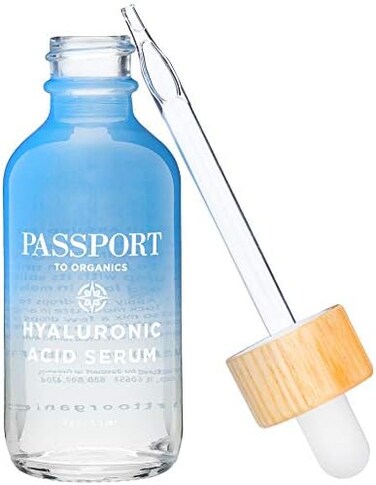Passport to Organics Hyaluronic Acid Serum - &amp; Vegan - 100% Pure of a 1% solution 2oz