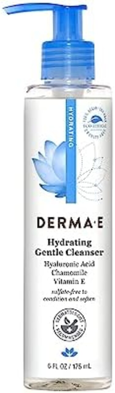 Derma E Hyaluronic Acid Hydrating Gentle Cleanser, 175 ml, 6 fl oz