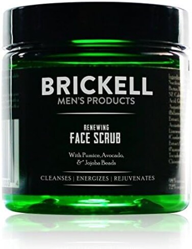 Brickell Men's Products Brickell Men's Renewing Face Scrub for Men, Natural &amp; Organic Exfoliating Facial Scrub - 4 oz