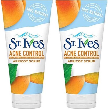 St. Ives Acne Control, Apricot Scrub 6 oz (Pack of 2)