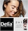 Delia Cosmetics - DARK BROWN Eyebrow &amp; Eyelashes Tint, Innovative Formula, Easy 15 Applications, Full Treatment Kit