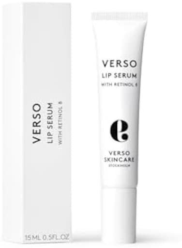 Verso Skincare Verso Skin Care   Moisturizing Lip Serum with Retinol 8   Anti Aging Lip Plumper for Soft Lips &amp; Youthful Skin   Lip Care Made Easy (0.5 fl oz)