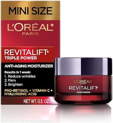 L&rsquo;Oreal Paris L&rsquo;Or&eacute;al Paris L'Oreal Revitalift Triple Power Anti-Aging Face Moisturizer, Pro Retinol, Hyaluronic Acid &amp; Vitamin C, Reduce Wrinkles .5 Oz