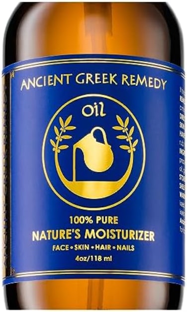 Ancient Greek Remedy A Multi-Purpose Organic Moisturizer For Skin, Hair, Face, Cuticles, Nails, Scalp, And Feet. An Anti-Aging Formula Made With Olive, Lavender, Almond, And Grapeseed Oils With Vitami