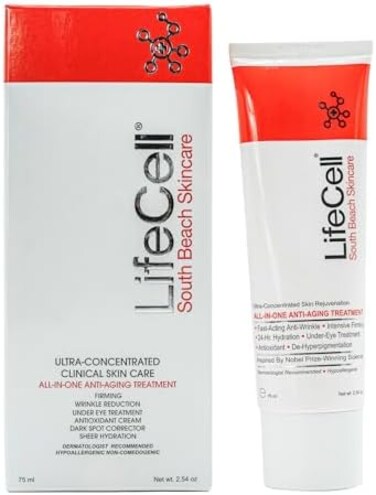 LifeCell (Life Cell) Anti Aging Wrinkle South Beach Skin Care 2.54oz