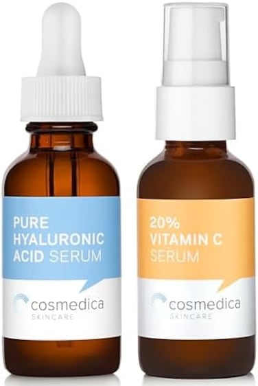 Cosmedica Skincare Vitamin C and Pure Hyaluronic Acid Serum Set