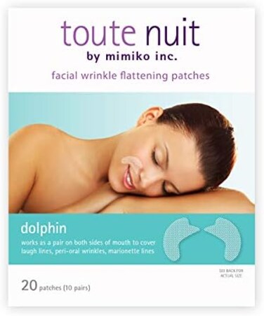 Toute Nuit by Mimiko Inc Facial Wrinkle Flattening Patches &ndash; DOLPHIN Full Coverage Around Mouth (Anti-Wrinkle Patches/Face Tape)