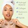 Ebanel 5-Pack Hydrogel Collagen Mask for Face, Instant Brightening Hydrating Face Mask Sheet Mask for Firming, Lifting Anti Aging Anti Wrinkle with Hyaluronic Acid, Peptide, Aloe Vera, Vitamin C &amp; E