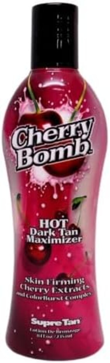 Supre Cherry Bomb Red Hot Dark Accelerator Tanning Lotion 8 oz.