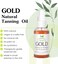 Isabella's Clearly GOLD, Best Bronzing Natural Oil Lotion. Moisturize Skin. Accelerates Sun Tan Healthy Glow. Broad Spectrum Moderate SPF Sunscreen. Olive, Carrot, Coconut and Extract, 2 OZ