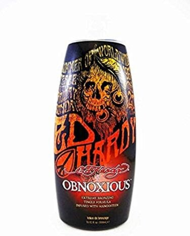 Ed Hardy Obnoxious Extreme Bronzer Tingle Tanning Lotion, 10 oz.