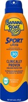 Banana Boat Sunscreen Ultra Mist Sport Performance Broad Spectrum Sun Care Sunscreen Spray - SPF 30, 6 Ounce