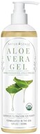 NaturSense Organic Aloe Vera Gel Great for Face, Hair, Sunburn Relief, Acne, Razor Bumps, Psoriasis, Eczema, Dry Skin Hydration - 12 oz.