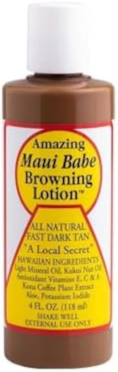 Maui Babe Browning Lotion - All Natural Fast Dark Tan 4 fl.oz (2 bottle)