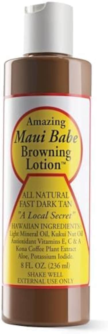 Maui Babe Browning Lotion - All Natural Fast Dark Tan